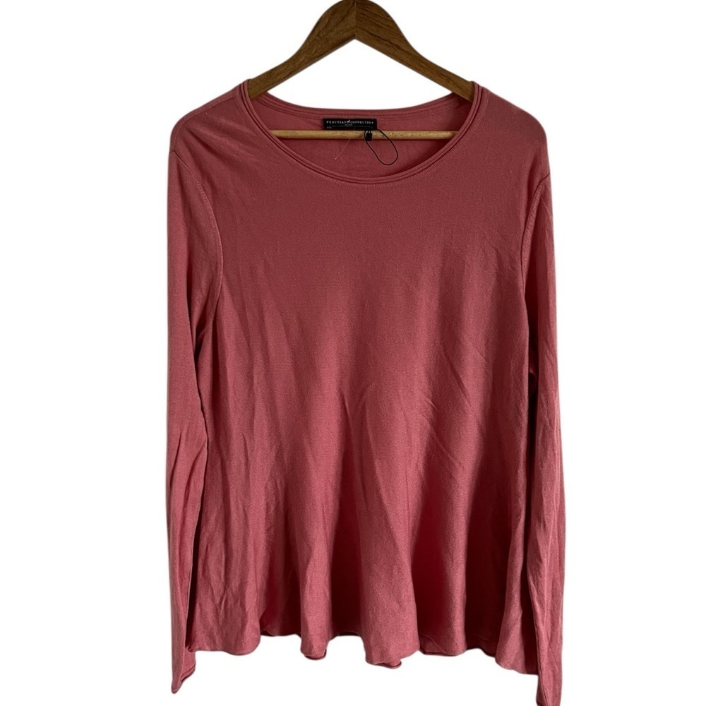 Peruvian Connection Cotton Sweater, size XL